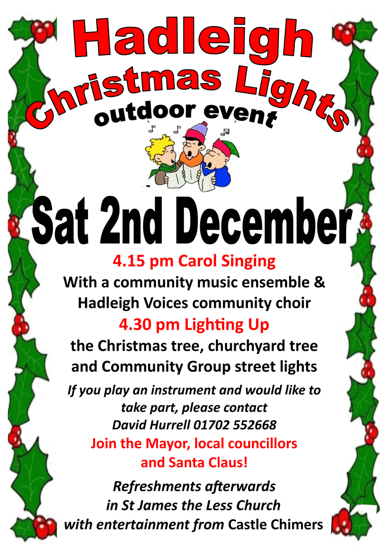 Hadleigh Christmas Lights Switching On poster
